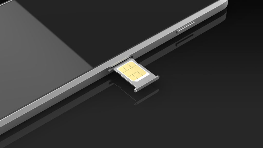 SIM Card in Mobile Phone