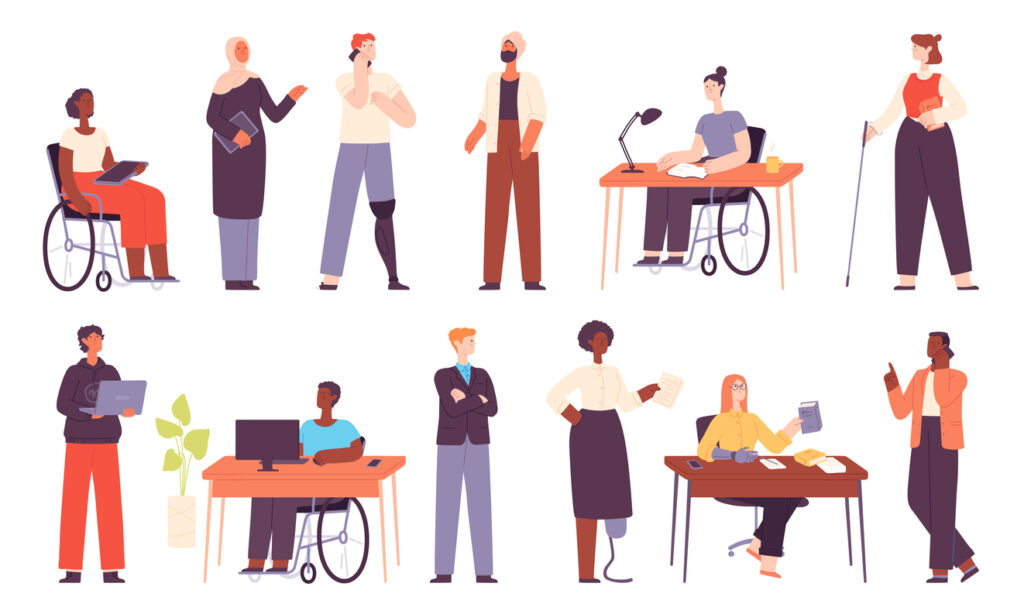 Illustration showcasing diversity in the workplace